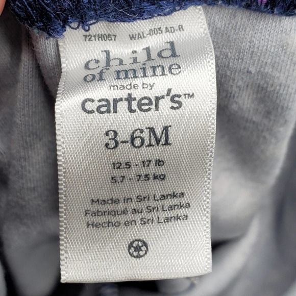 Carter's Floral Print Pants Bundle 3 Pairs 3-6 Mo - Picture 3 of 10